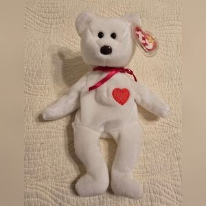 NWT Ty Beanie Baby " Valentino " Bear